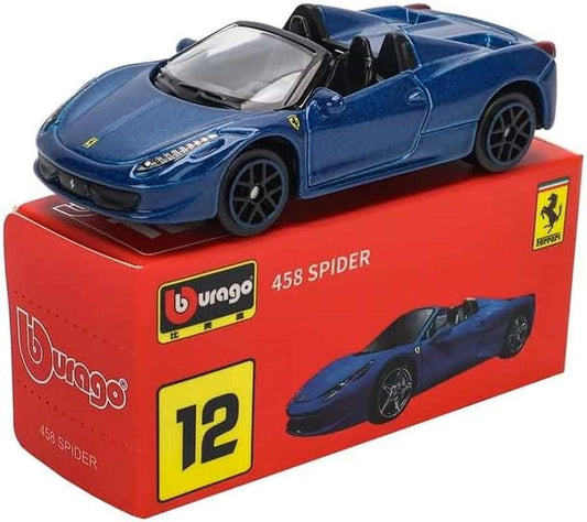 Bburago 1:64 Scale Ferrari Series Model Collection Race Diecast Metal Model Car (458 Spider) 458 Spider