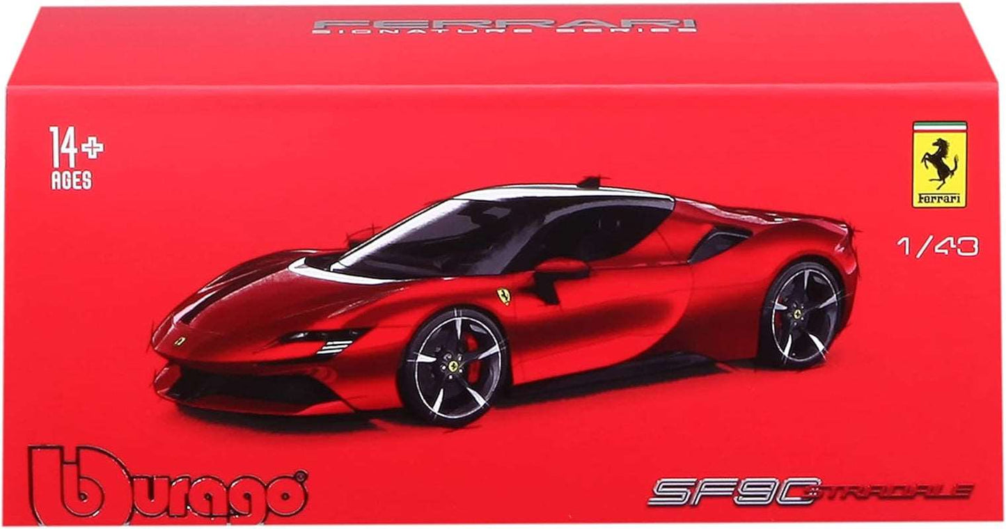 Bauer Spielwaren 18-36911 Ferrari SF90 Stradale Model Car 1:43 Scale Red