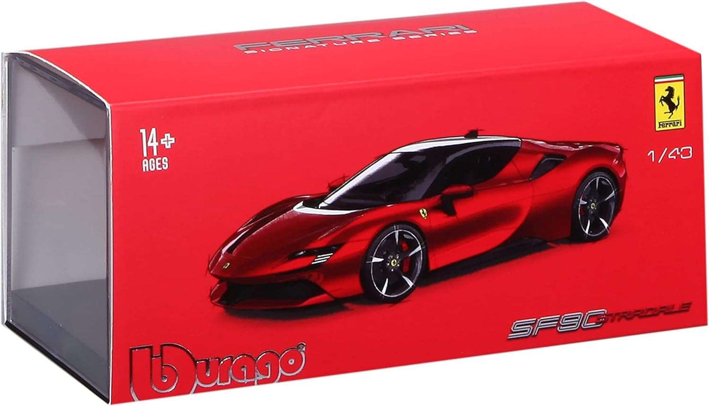 Bauer Spielwaren 18-36911 Ferrari SF90 Stradale Model Car 1:43 Scale Red